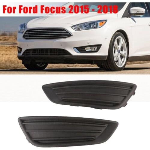 Car Fog Light Replacement Covers for Ford Focus 2015 2016 2017 2018 Front Bumper Driving Fog Light Grille Cover Shell Assembly