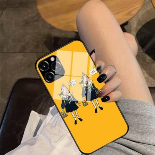 Cannibalistic fish twins Phone Case Glass Phone Case For iphone 12 11 Pro Max XS XR X 8 7 Plus SE2 Case