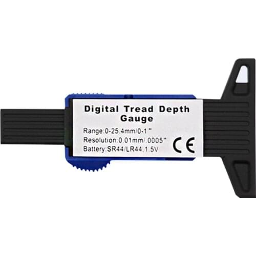 Digital Tyre Depth Gauge Tread Checker Car Tire Meter Measurer Hand Tool Calipers Brake Shoe Pad Tire Monitoring System