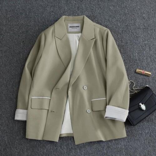 Cheap wholesale 2021 spring autumn new fashion casual Ladies work wear nice women Jacket woman female OL blazer coat Fy2077