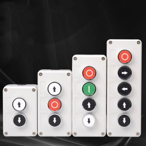 Start stop button switch control box industrial identification symbol self reset circular emergency stop elevator
