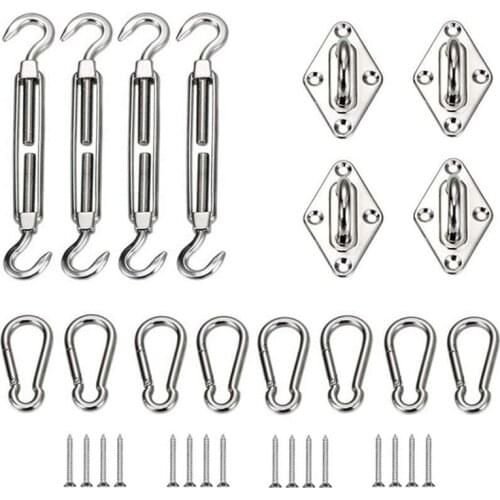 M6 Awning Attachment Sun Shade Sail Stainless Steel Hardware Kit for Garden Sun Shade Sail Fixing Accessories