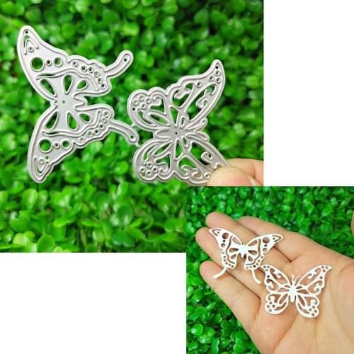 Metal cutting die suitable for festival DIY scrapbook album 3D greeting card making 2p butterfly template 2021 NEW