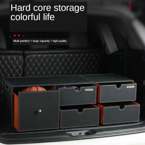 Car Trunk Storage Trunk Multi-Function Organize and Storage SUV Vehicle Storage Box Car Interior Supplies Trunk