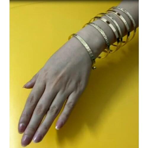 Fashion Metal Charm Hyperbole Retro Western Style Letters LOVE Party Delicate Bracelet Set 6 Pieces For Women Female Lady 2021