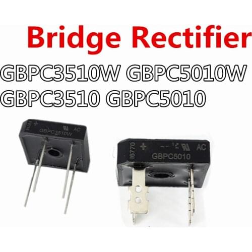 5pcs GBPC3510W GBPC5010W GBPC3510 GBPC5010 DIP-4 Bridge Rectifiers