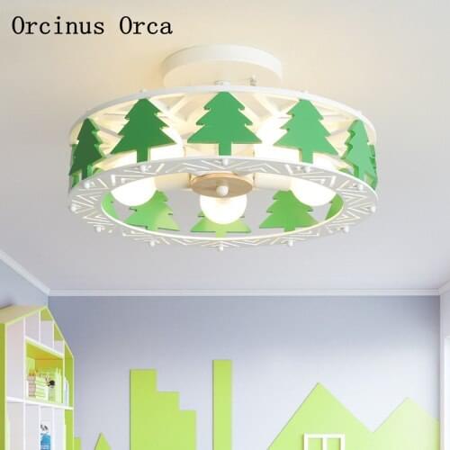 Cartoon Creative Colorful Forest ceiling lamp for Boys, Girls, Bedrooms, Childrens Rooms, LED Aircraft ceiling lamp