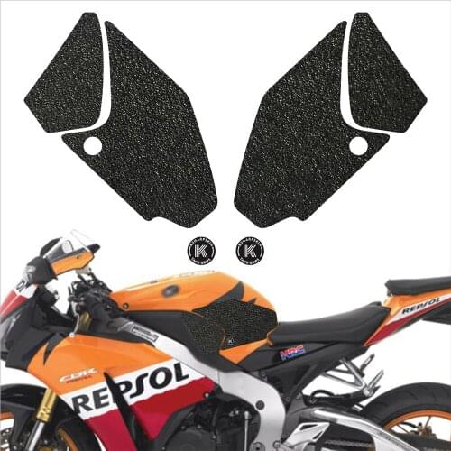 Motorcycle Anti slip Fiber Tank Pad tank Side Traction Sticker For HONDA 12-16 CBR1000RR 12-16 CBR1000RR SP REPSOL EDITION