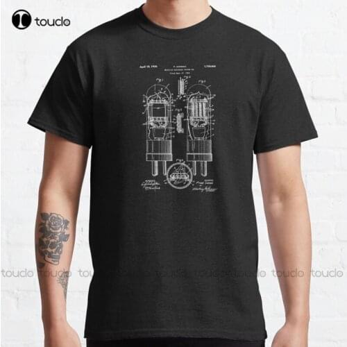 New Vacuum Tube Patent 1924 Classic T-Shirt Cotton Tee Shirt S-3Xl