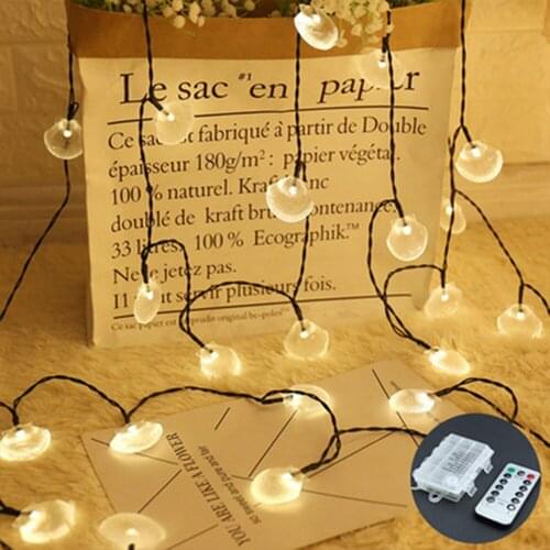 NEW 20/30/50 LED Shell Light String LED Solar Lamp Power LED String Fairy Light Solar Garlands Garden Festival Decor For Outdoor