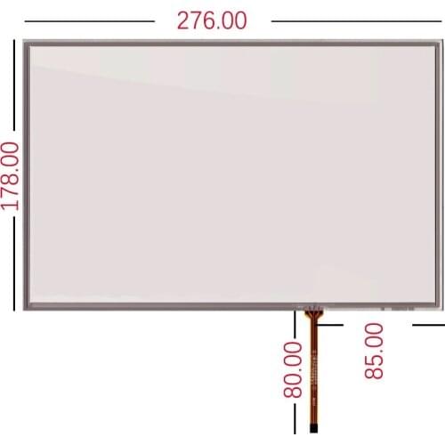 New 12.1 inch touch screen 16:10 widescreen LQ121K1LG52 4 line 276*178 mm resistive screen st-121003