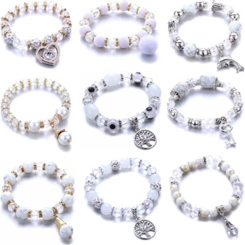 Papa Snap White Bracelets