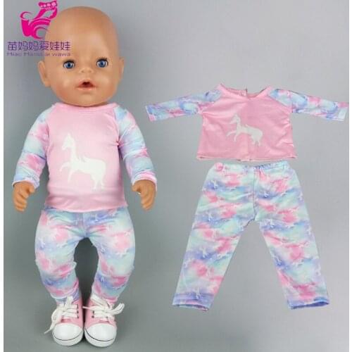 Baby doll pink Chritsmas pajama set for 18 Inch American Generation Girl Doll clothes children girl gift