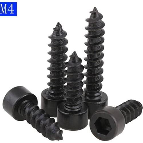M4 ( 4mm ) Socket Head Cap Screw Self Tapping Screws High Tensile 8 Black Oxide NEW