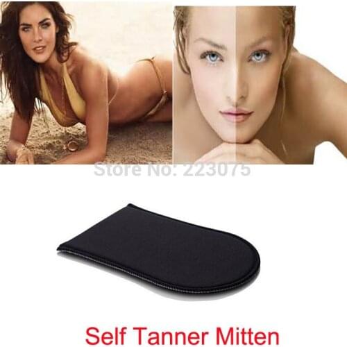Tanning Mitt Self-Tan Applicator Glove Bronzer Cream Mitten Sunless Self Tanner MOUSSE LOTION &GEL Soft Velvet Side 50pcs/Lot