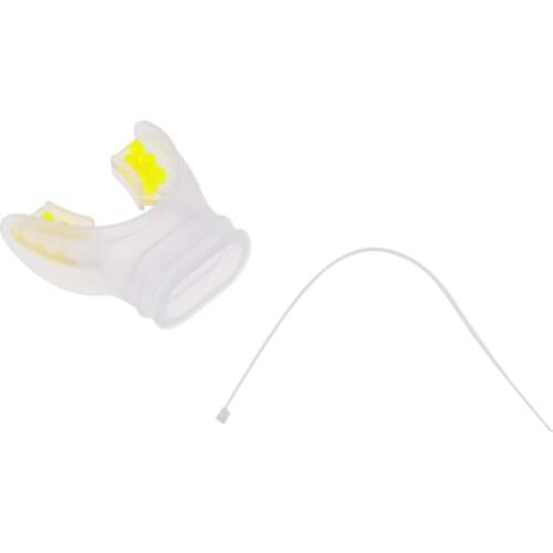 Replacement Scuba Diving Ultra-light Comfort Silicone Mouthpiece with Color Tab & Regulator Tie