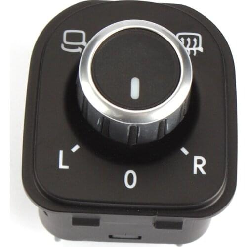 TAIHONGYU Chrome Side Mirror Control Switch w/ Fold w/Heat Fit ForVW Tiguan Passat B6 Jetta Golf MK5 6 GTI 5ND 959 565 A