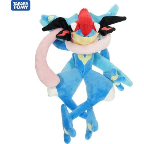 Takara Tomy 30cm Greninja Pokemon Plush Lovely Juvenile Version Evolution Toy Hobby Collection Doll Kawaii Gift for Girl Kids