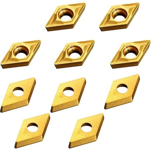High Quality 10PCS In 1 Box Milling Lathe DCMT070204 US735 DCMT21.51 Carbide Insert Tool With Box