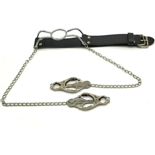 Women Gag Ball Nipple Clamps Adjustable Breast Labia Clips Clit Clamp Fetish Sex Toys Erotik Pinzas Pezones Eroticos Productos