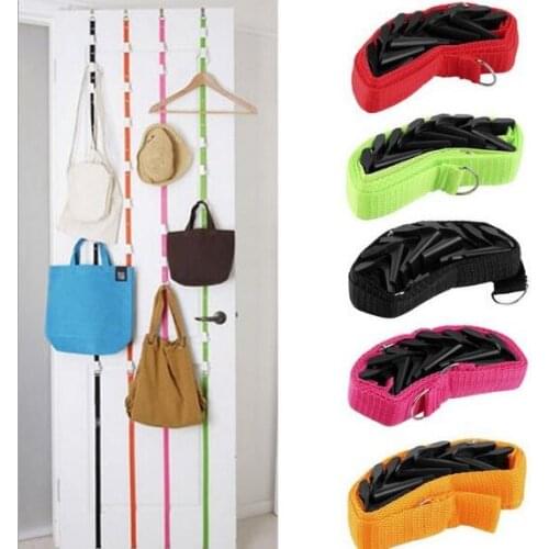 1PC Adjustable Hook Rack with Garment Cap After Door Hang Rope Multi-purpose Back Door hook Hanger Hanging Coat NH 001