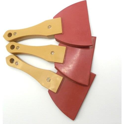 1PC Rubber Putty Knife Home Decoration 18*9.7*1.6CM Triangle Shaped High Quality ABS Handle Filmed Paint Scraper Tools Shovel
