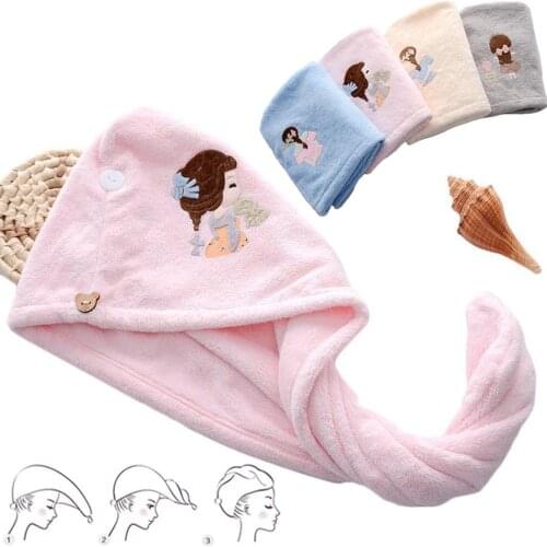 1pcs Women Magic Hair Drying Towel Hat Microfibre Quick Dry Turban For Bath Shower Pool Female Soild Color Soft Dry Hair Hats
