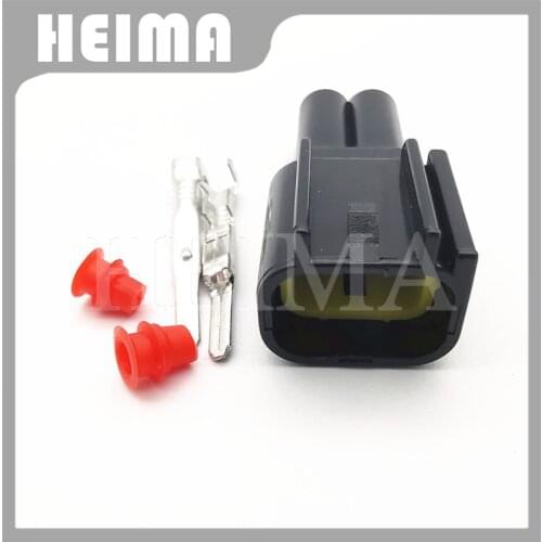 10/20/30sets black 2 pin way FW-C-2M-B ignition coil Plug auto connector wire harness waterproof plug socket for car Ford Focus
