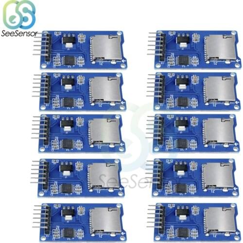10Pcs Micro SD Storage Expansion Board Micro SD TF Card Memory Shield Module SPI For Arduino