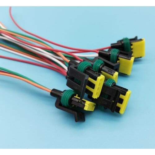 4 Pin/Way Female Engine Oxygen Sensor connector wire Harness DJ7044A-1.8-21 444046-1