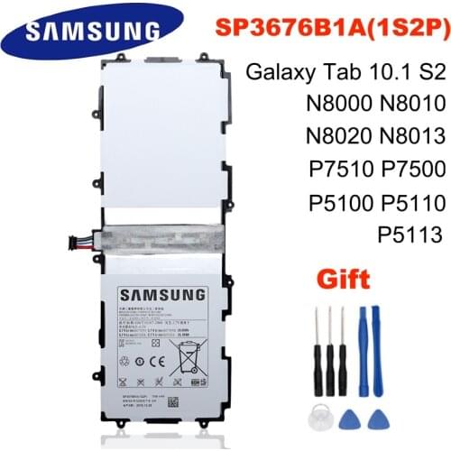 SAMSUNG SP3676B1A For Samsung Galaxy Tab Note 10.1 N8000 N8010 N8020 P7510 P7500 Tablet 7000mAh Original Spare Battery + Tools
