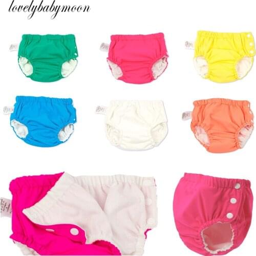 Baby Swim Nappy Diaper Cover Waterproof Swimwear Cloth Nappies Swimming Trunks Pool Pants Infant Toddler Kids Boys Girls Panties