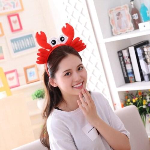 Crab Headband Big Eyes Photo Props Plush Headband Hairstyle Decoration