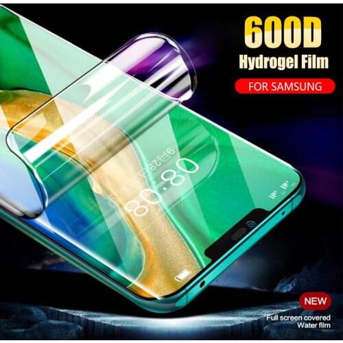 New Hydrogel Film Screen Protector for Samsung Galaxy S21 S20 Ultra S10 Plus S9 Note 20 10+ 9 8 S10E Full Screen Protector Film