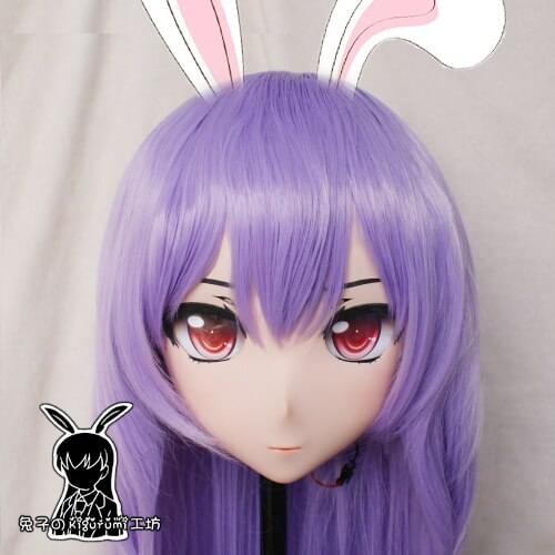 KM519)Top Quality Handmade Female Resin Cosplay Japanese Role Play Kigurumi Mask Crossdresser Doll Transgender Mask