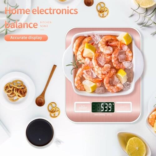 Kitchen Scale Weighing Scale 10Kg 1g Stainless Steel LCD Electronic Scales Precise Food Diet Cooking Balance Measuring 40%off