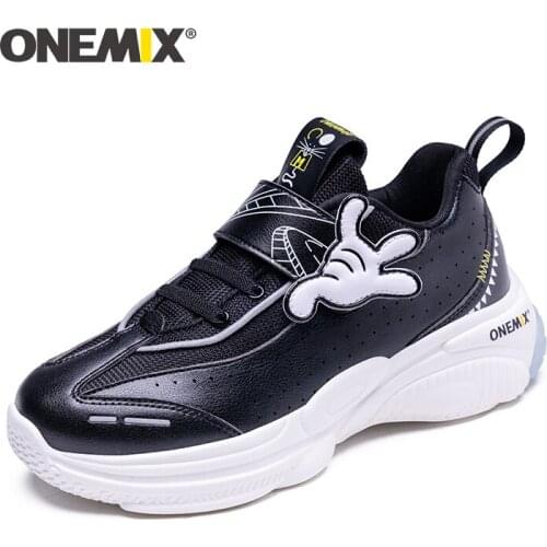 ONEMIX Kids Sneakers Brand Designer Running Shoes Patchwork Summer Breathable Mesh Hook Loop Girls Boys Casual Sports Sneakers