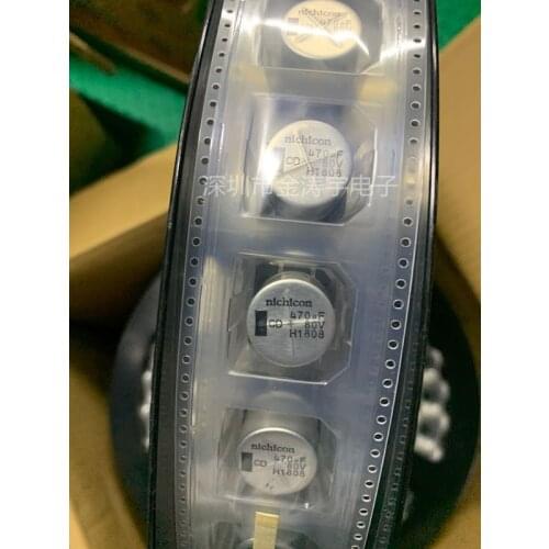 Original new 100% low impedance UCD1K471MNQ1MS SMD aluminum electrolytic capacitor 80V470UF 18x16.5 (Inductor)