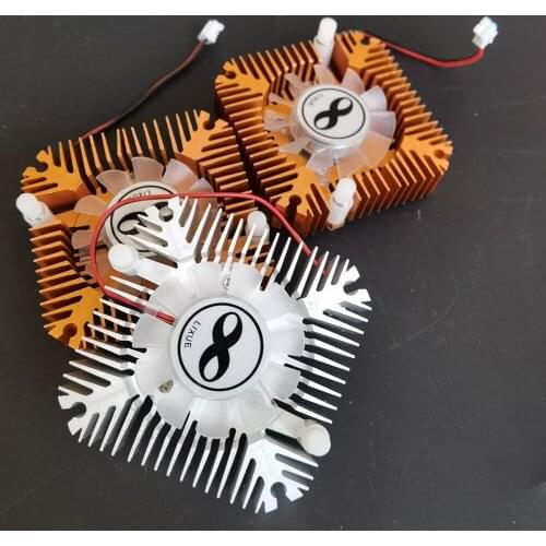 5W 10W High Power Led Heatsink With Fan Aluminium Cooling For 5W/10W Led 12V