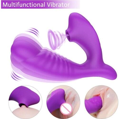 G Spot Sucking Vibrator Clitoris Stimulator Clit Sucker Vagina Pussy Licking Toy Wand Vibrator Butterfly Dildo Woman Sex Toys