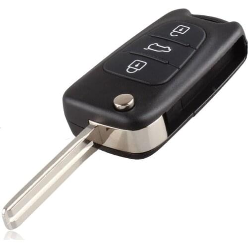 XRSHKEY Replacement Remote Car Key Shell 3 BT Flip Folding Key Case For Kia K2 K5 Rio 3 Picanto Ceed Cerato Sportage For Hyund