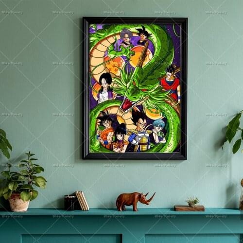 Japanese Anime Dragon Ball Poster Wall Art Picture Canvas Painting Decor Living Room Home Kids Bedroom Mural Decoration Cuadros