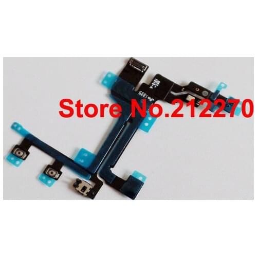 YUYOND New Power Mute Volume Button Switch Connector Flex Cable Ribbon For iPhone 5C Wholesale 50pcs/lot