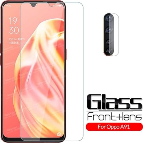 For Oppo A91 Glass Camera Lens Tempered Glass For Oppo A91 6.4" Opo Orro A 91 On OppoA91 Safety Screen Protector Protective Film