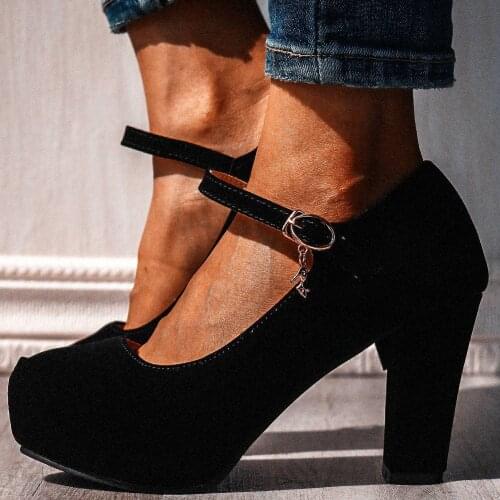 2020 Elegant Dropship High heels Big size 43 Platform Office Ladies Pumps Shoes Woman