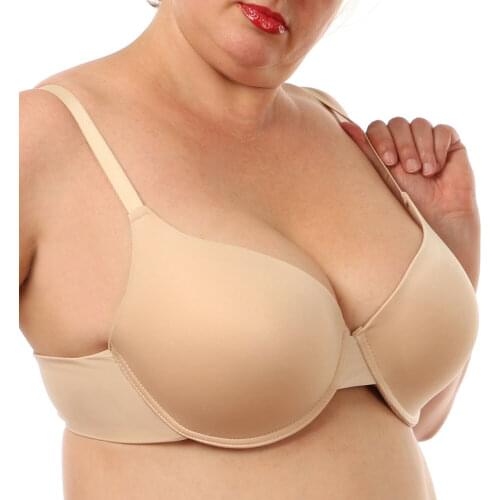 New Plus Size Sexy Bra Big Cup Comfortable For Big Breast Women Wire Soft Solid Large Size Lingerie Underwear Bras