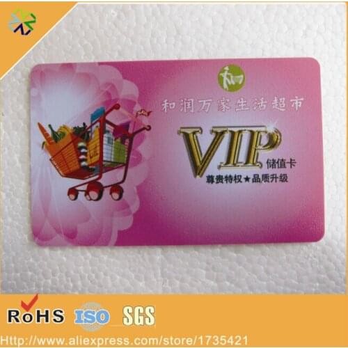 Hard plastic pvc material thin 0.3mm thickness printing vip card in business cards