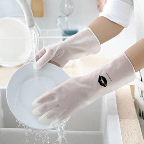 1 Pair Magic Silicone Dish Washing Gloves Laundry Waterproof Non-slip Wear-resistant and Durable Cleaning Gloves Household