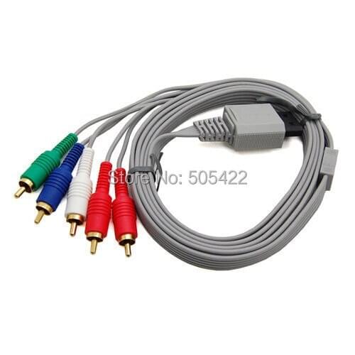 120pcs/lot Component HDTV AV Audio Adapter Cable Cord Wire 5 RCA For Nintendo Wii wholesale
