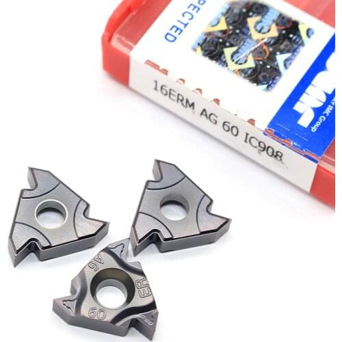 16ER AG60 11IR A60 16IR AG60 A60 G60 22IR 22ER N60 60 angle Thread turning tool Tungsten Carbide Insert Original Threading Lathe